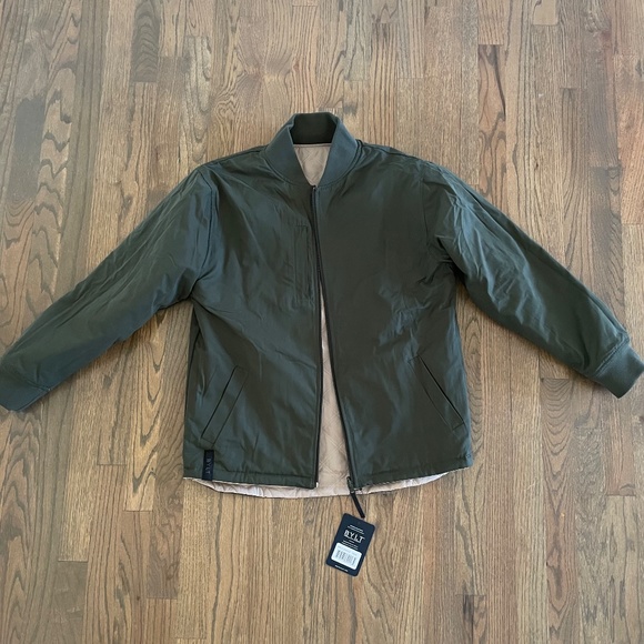 BYLT Basics Hi-Lo Reversible Bomber Jacket - Picture 5 of 7